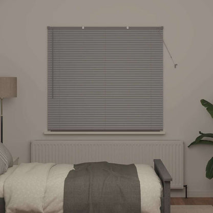 Venetian Blinds Height Adjustable Silver 130 x 150 cm Aluminium
