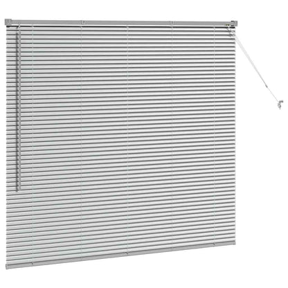 Venetian Blinds Height Adjustable Silver 130 x 150 cm Aluminium