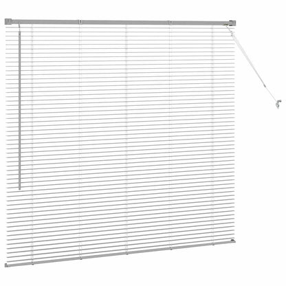 Venetian Blinds Height Adjustable Silver 130 x 150 cm Aluminium