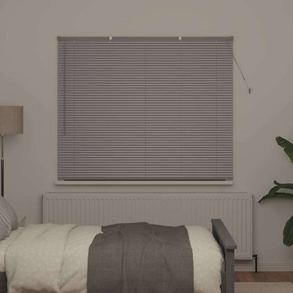 Venetian Blinds Height Adjustable Silver 130 x 155 cm Aluminium
