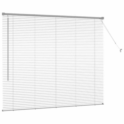 Venetian Blinds Height Adjustable Silver 130 x 160 cm Aluminium