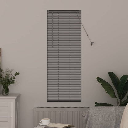 Venetian Blinds Height Adjustable Silver 175 x 40 cm Aluminium