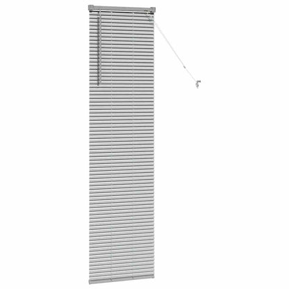 Venetian Blinds Height Adjustable Silver 175 x 50 cm Aluminium