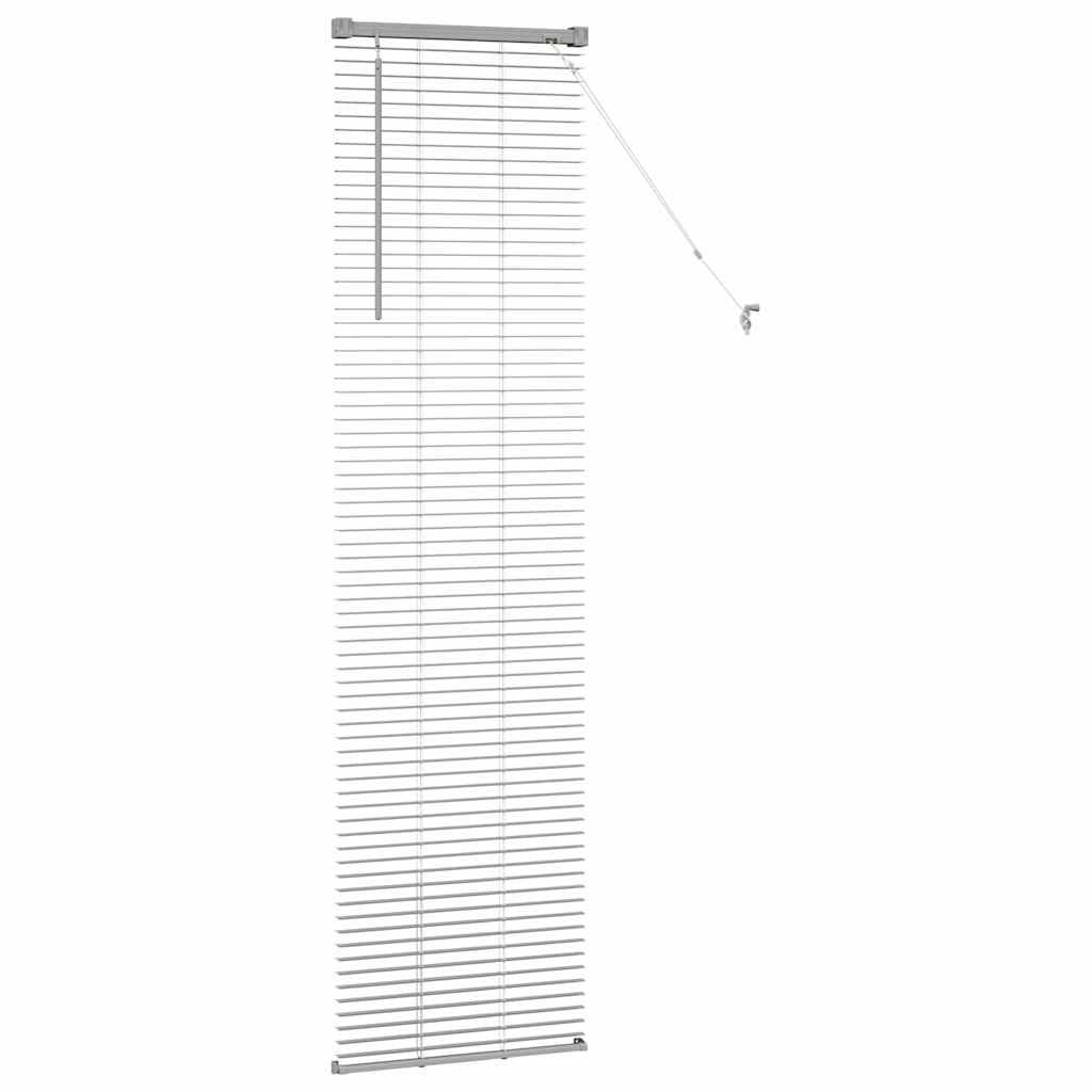 Venetian Blinds Height Adjustable Silver 175 x 50 cm Aluminium