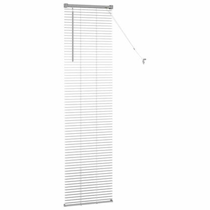 Venetian Blinds Height Adjustable Silver 175 x 50 cm Aluminium