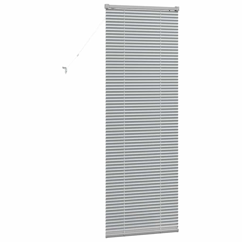 Venetian Blinds Height Adjustable Silver 175 x 55 cm Aluminium