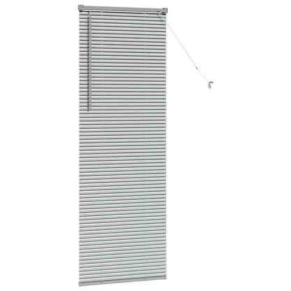 Venetian Blinds Height Adjustable Silver 175 x 60 cm Aluminium