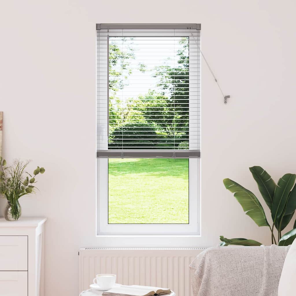 Venetian Blinds Height Adjustable Silver 175 x 65 cm Aluminium