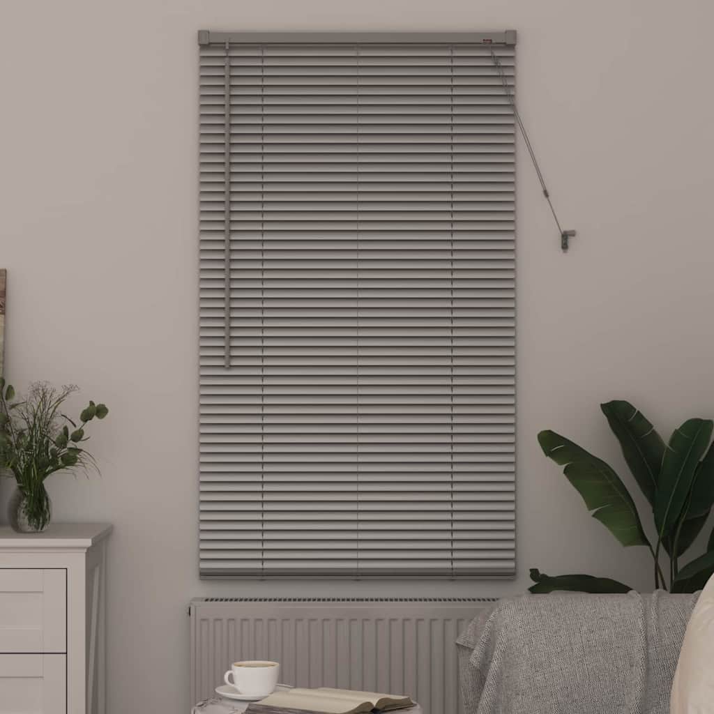 Venetian Blinds Height Adjustable Silver 175 x 70 cm Aluminium