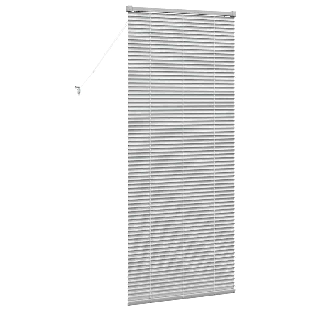 Venetian Blinds Height Adjustable Silver 175 x 75 cm Aluminium