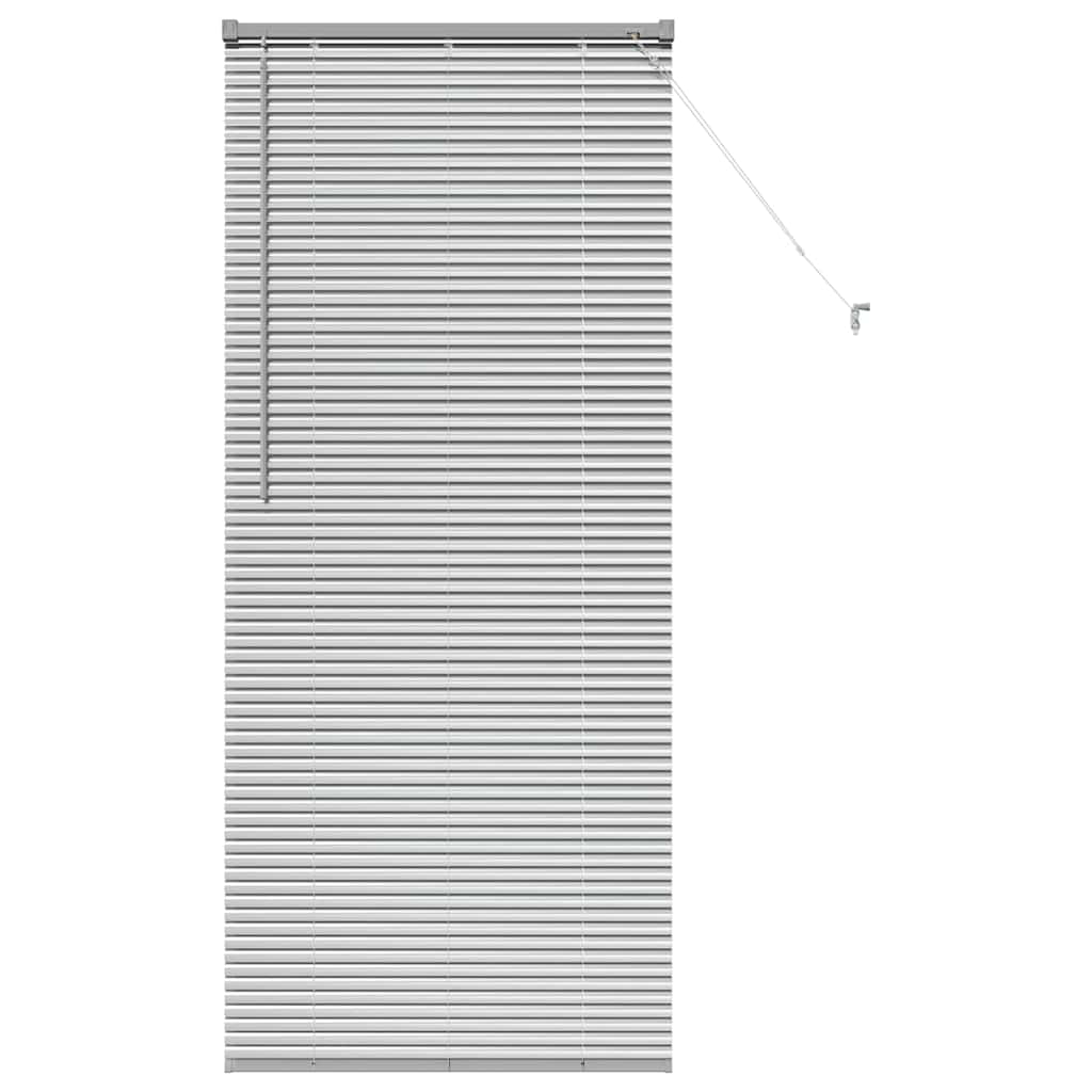 Venetian Blinds Height Adjustable Silver 175 x 75 cm Aluminium