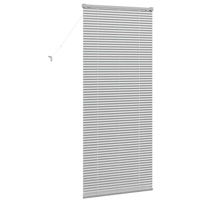 Venetian Blinds Height Adjustable Silver 175 x 80 cm Aluminium