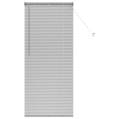 Venetian Blinds Height Adjustable Silver 175 x 80 cm Aluminium