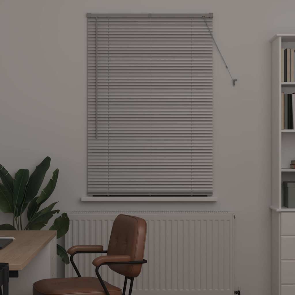Venetian Blinds Height Adjustable Silver 175 x 85 cm Aluminium