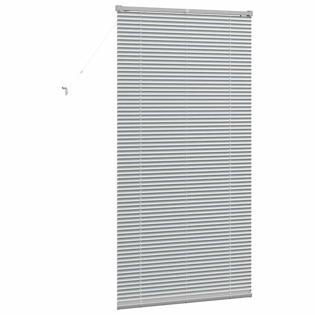 Venetian Blinds Height Adjustable Silver 175 x 95 cm Aluminium