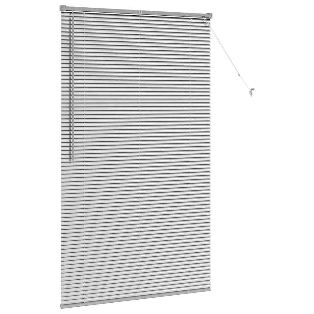 Venetian Blinds Height Adjustable Silver 175 x 100 cm Aluminium