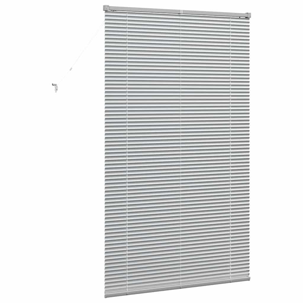 Venetian Blinds Height Adjustable Silver 175 x 100 cm Aluminium