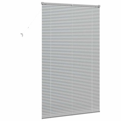 Venetian Blinds Height Adjustable Silver 175 x 100 cm Aluminium