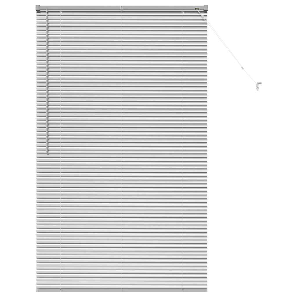 Venetian Blinds Height Adjustable Silver 175 x 100 cm Aluminium