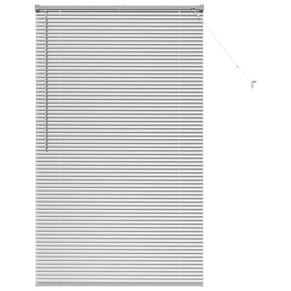 Venetian Blinds Height Adjustable Silver 175 x 100 cm Aluminium
