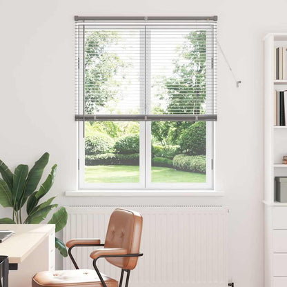 Venetian Blinds Height Adjustable Silver 175 x 105 cm Aluminium