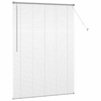 Venetian Blinds Height Adjustable Silver 175 x 135 cm Aluminium