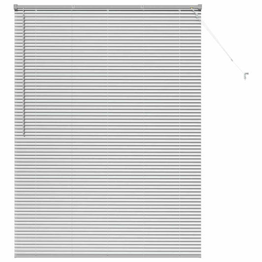 Venetian Blinds Silver 175 x 135 cm Aluminium