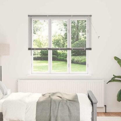 Venetian Blinds Height Adjustable Silver 175 x 150 cm Aluminium