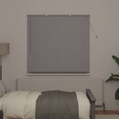 Venetian Blinds Height Adjustable Silver 175 x 150 cm Aluminium