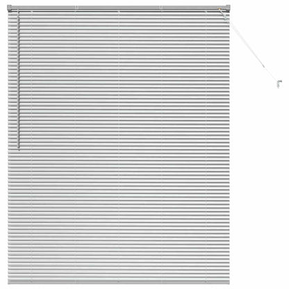 Venetian Blinds Height Adjustable Silver 175 x 150 cm Aluminium