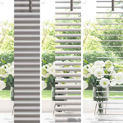 Venetian Blinds Height Adjustable Silver 175 x 160 cm Aluminium