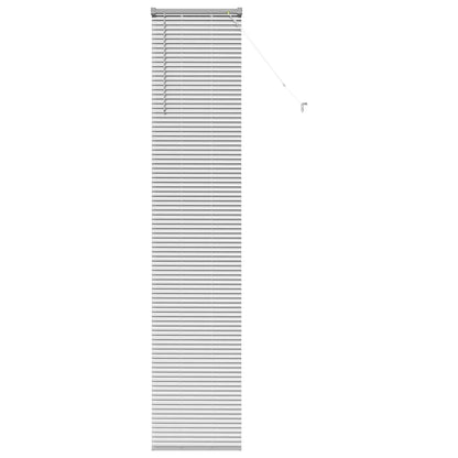 Venetian Blinds Height Adjustable Silver 220 x 40 cm Aluminium