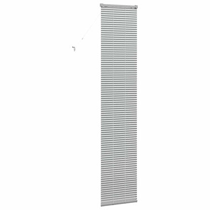 Venetian Blinds Height Adjustable Silver 220 x 45 cm Aluminium