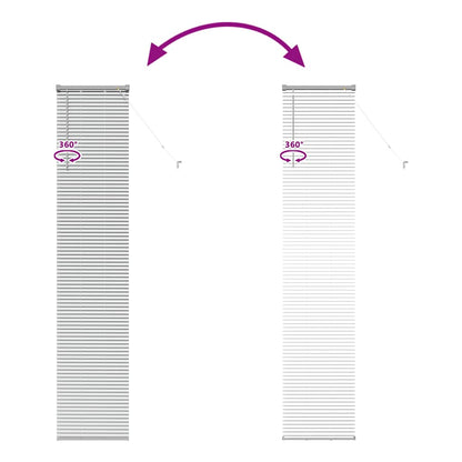 Venetian Blinds Height Adjustable Silver 220 x 45 cm Aluminium