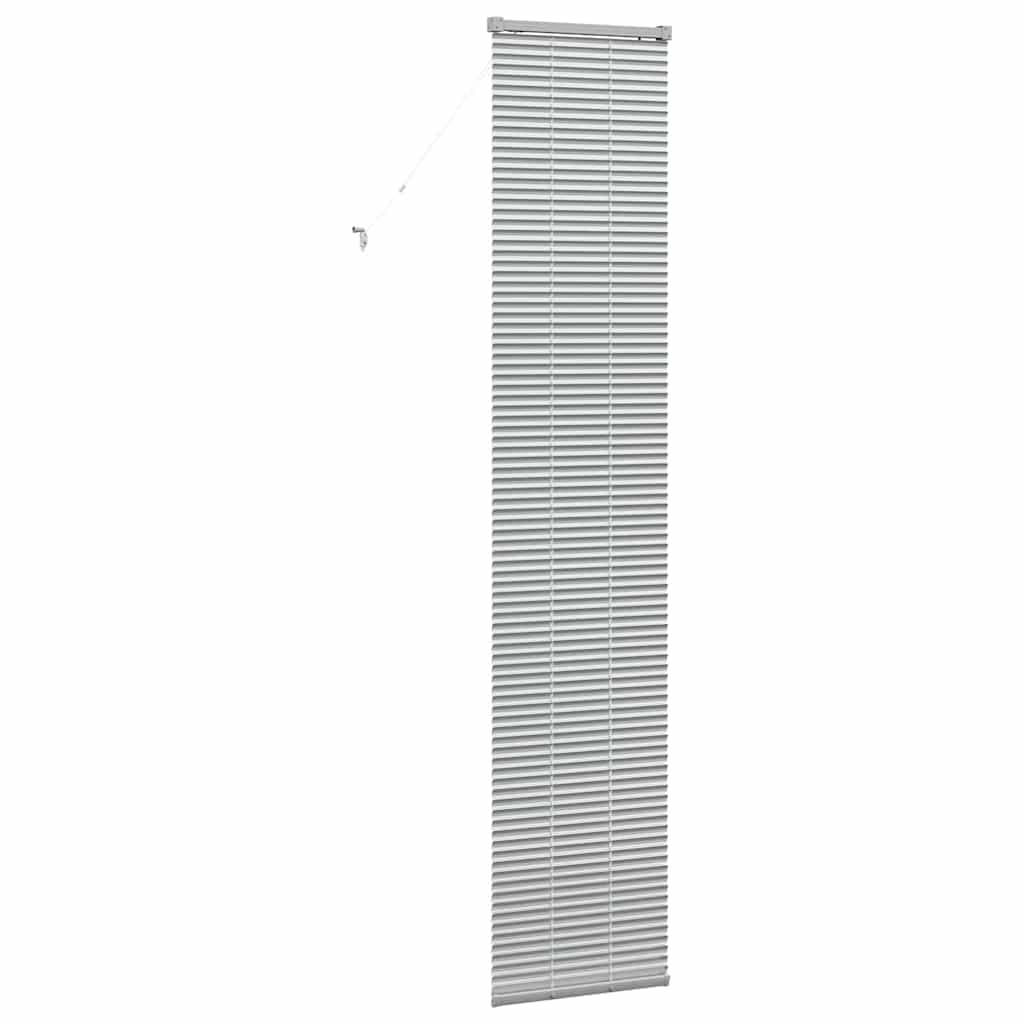 Venetian Blinds Height Adjustable Silver 220 x 50 cm Aluminium