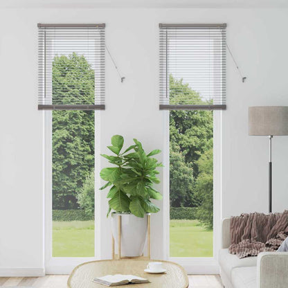 Venetian Blinds Height Adjustable Silver 220 x 55 cm Aluminium