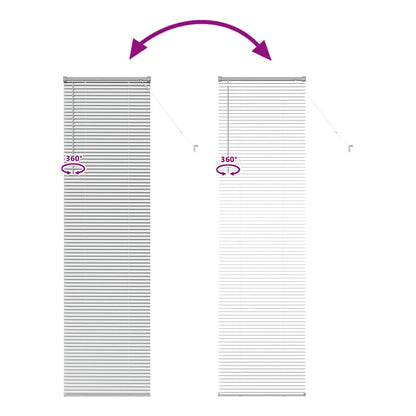Venetian Blinds Silver 220 x 65 cm Aluminium