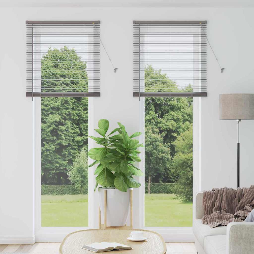 Venetian Blinds Height Adjustable Silver 220 x 70 cm Aluminium