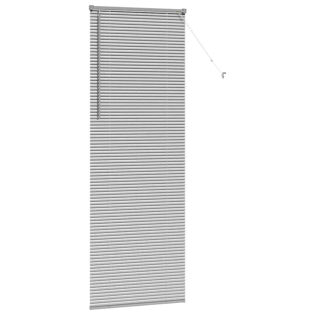 Venetian Blinds Height Adjustable Silver 220 x 70 cm Aluminium