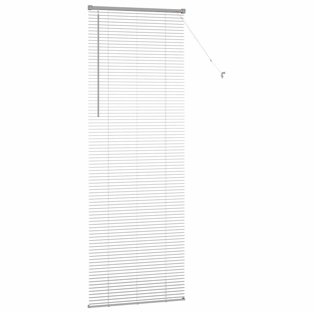 Venetian Blinds Height Adjustable Silver 220 x 70 cm Aluminium