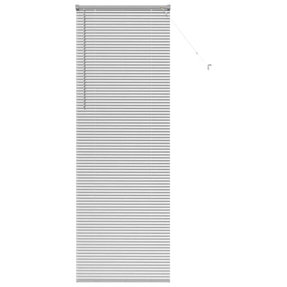 Venetian Blinds Height Adjustable Silver 220 x 70 cm Aluminium