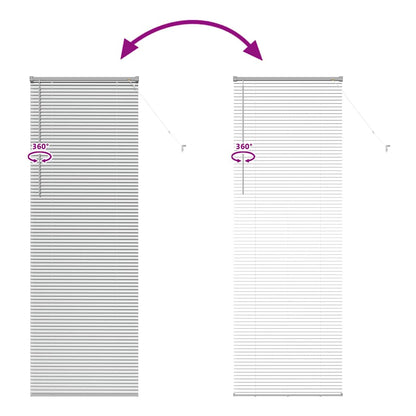 Venetian Blinds Height Adjustable Silver 220 x 70 cm Aluminium