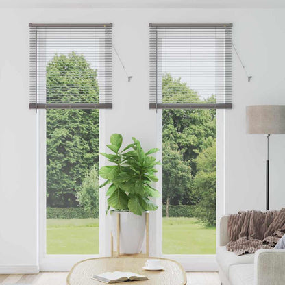 Venetian Blinds Height Adjustable Silver 220 x 75 cm Aluminium