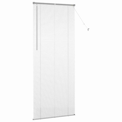 Venetian Blinds Height Adjustable Silver 220 x 85 cm Aluminium