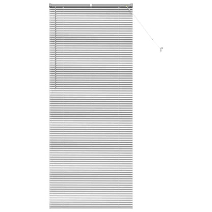 Venetian Blinds Height Adjustable Silver 220 x 90 cm Aluminium