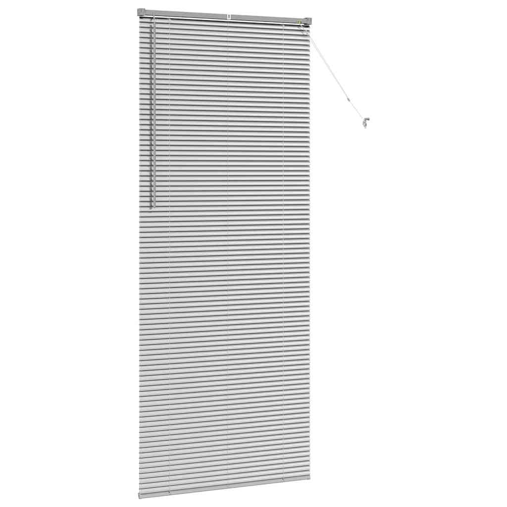 Venetian Blinds Height Adjustable Silver 220 x 95 cm Aluminium