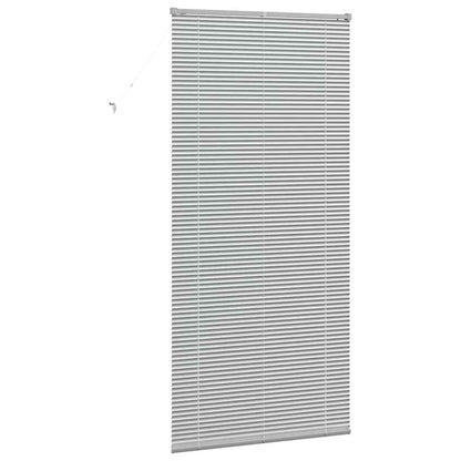Venetian Blinds Height Adjustable Silver 220 x 105 cm Aluminium
