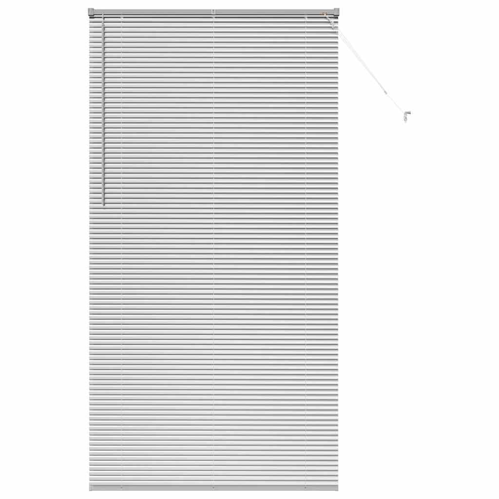 Venetian Blinds Height Adjustable Silver 220 x 110 cm Aluminium