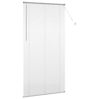 Venetian Blinds Height Adjustable Silver 220 x 115 cm Aluminium