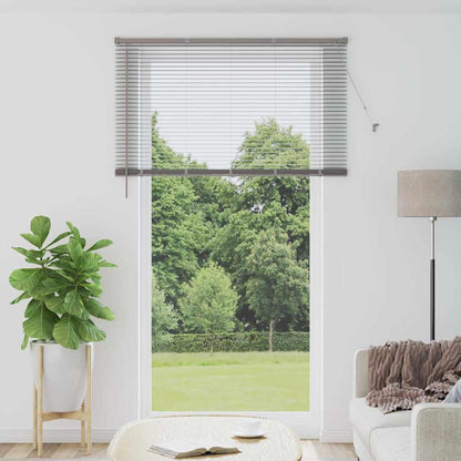 Venetian Blinds Height Adjustable Silver 220 x 130 cm Aluminium